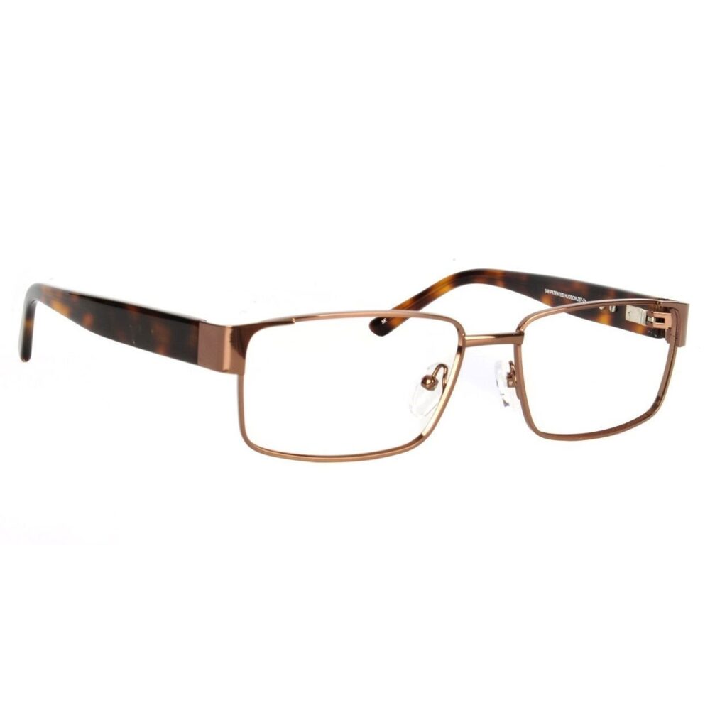 Hudson Optical Value Line Series 9 Prescription Safety Glasses - Brown, 52-16-148