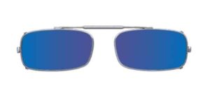 True Rectangle Visionaries Clip on Polarized Sunglasses
