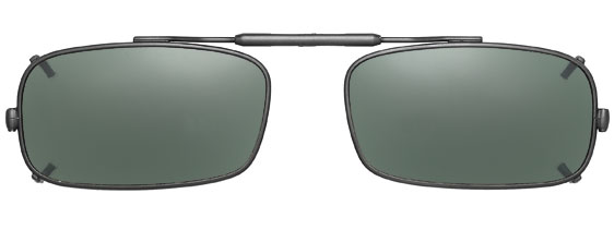 True Rectangle Visionaries Clip on Polarized Sunglasses