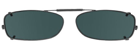 Extended Rectangle Visionaries Clip on Polarized Sunglasses