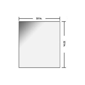 10 x 12 inch Radiation Shielding Glass