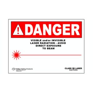 Class 3B Magnetic Laser Radiation Warning Sign #29