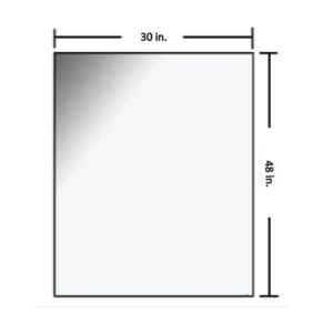 30 x 48 inch Radiation Shielding Glass