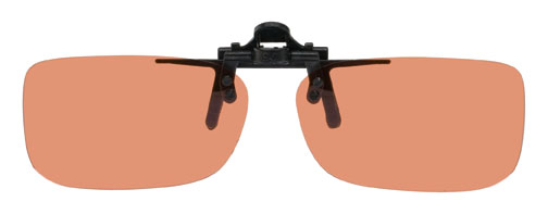 C2 Narrow Rectangle Clip On Flip Up Polarized Sunglasses