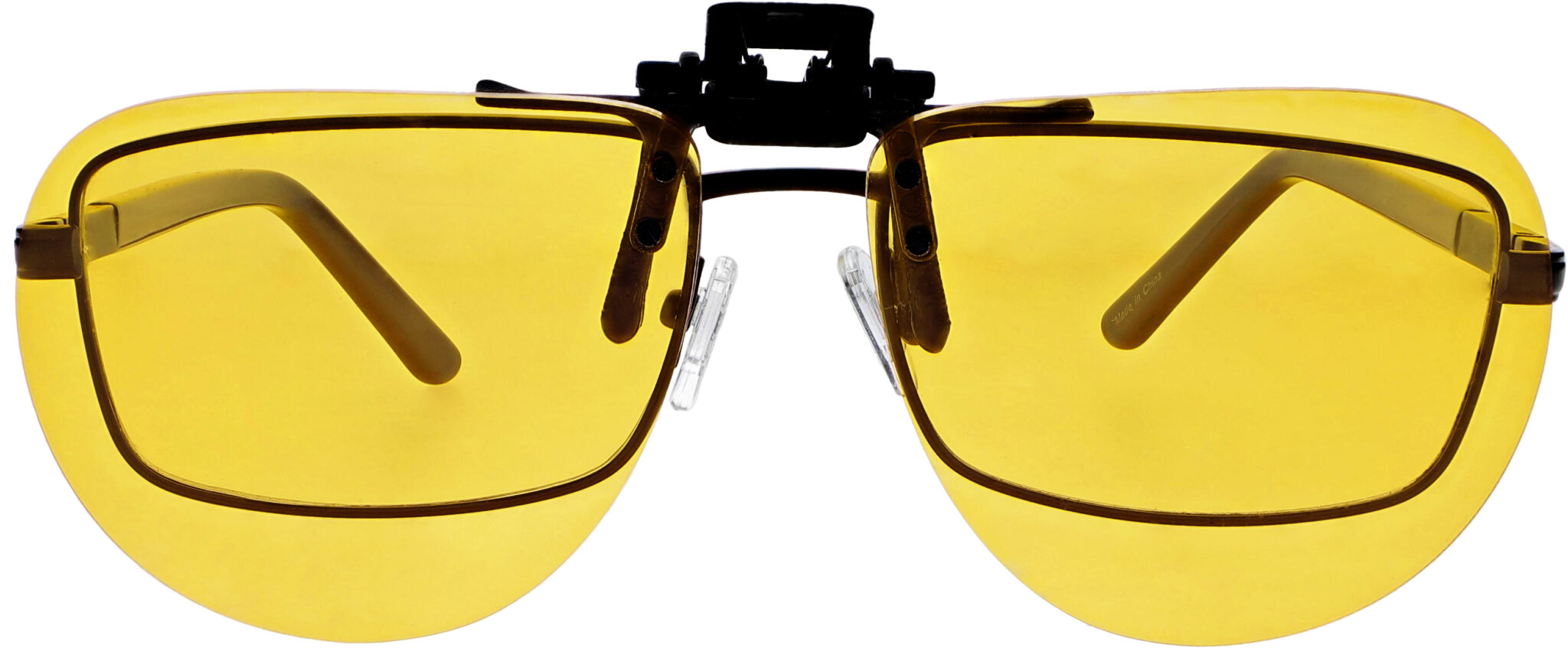 G1 Large Aviator Clip On Flip Up Night Driving Glasses VS Eyewear