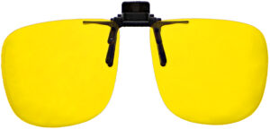 G2 Large Square Clip On Flip Up Night Driving Glasses