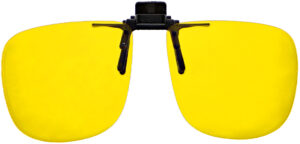  G2 Large Square Clip On Flip Up Night Driving Glasses