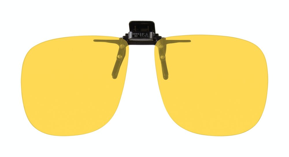 G2JR Square JR Clip On Flip Up Night Driving Glasses