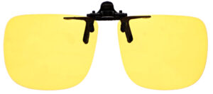  D5 Rectangle Clip On Flip Up Night Driving Glasses