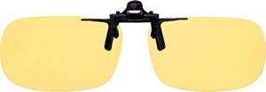 TRXL Large Tru Rectangle Clip On Flip Up Night Driving Glasses