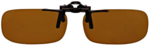  TRU Rectangle Clip On Flip Up Polarized Sunglasses