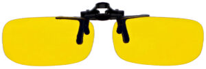  TRU Rectangle Clip On Flip Up Night Driving Glasses