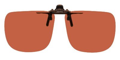 D5 Rectangle Clip On Flip Up Polarized Sunglasses