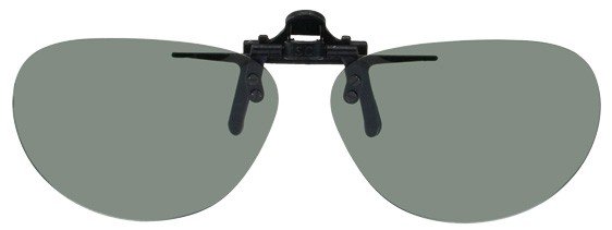 V2 Oval Clip On Flip Up Polarized Sunglasses