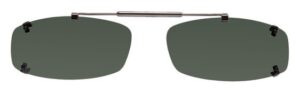 Slim Rimless Visionaries Polarized Clip On Sunglasses