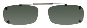 True Rec Rimless Visionaries Polarized Clip On Sunglasses