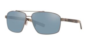 Costa Flagler Brushed Gunmetal with 580P Gray Silver Mirror