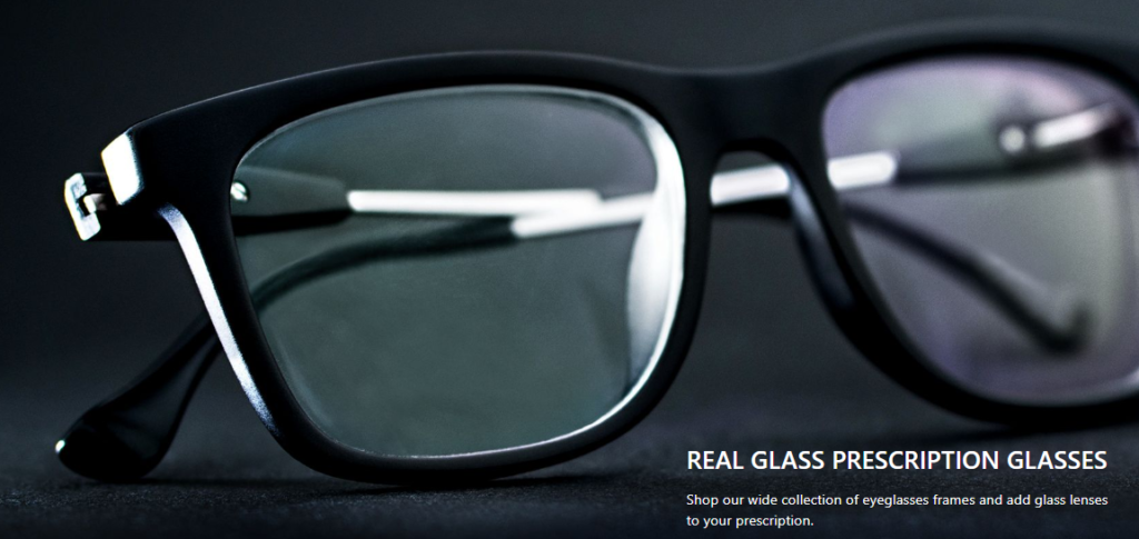 (page) Real Glass Prescription Lenses