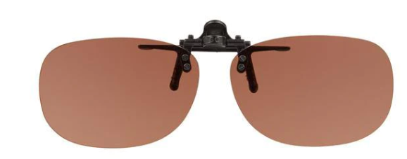 LOV Large Oval Clip On Flip Up Polarized Sunglasses