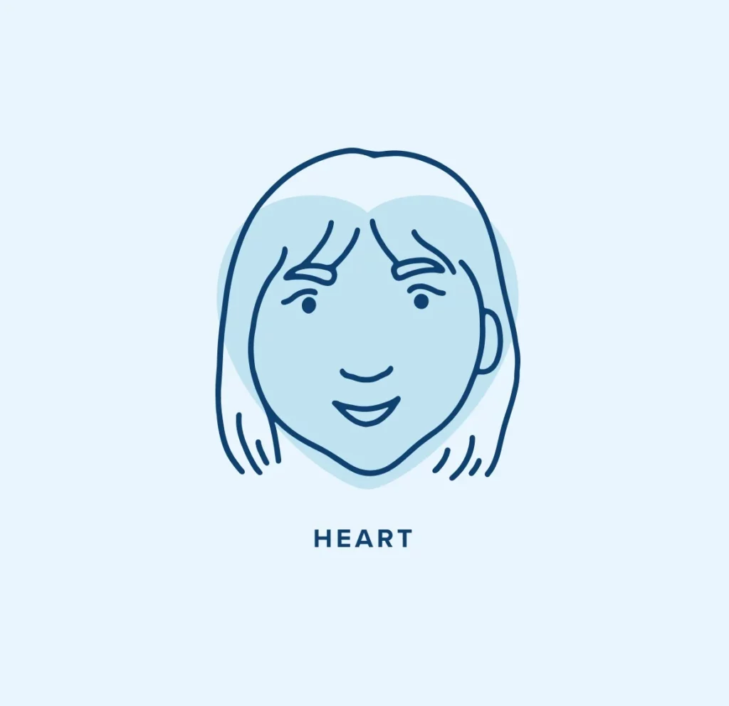 Heart shape face