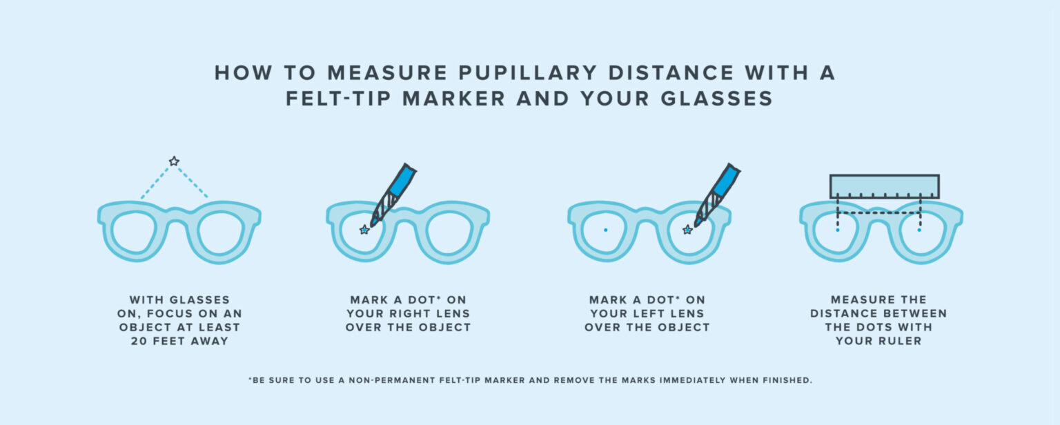 How to Measure Pupillary Distance VS Eyewear