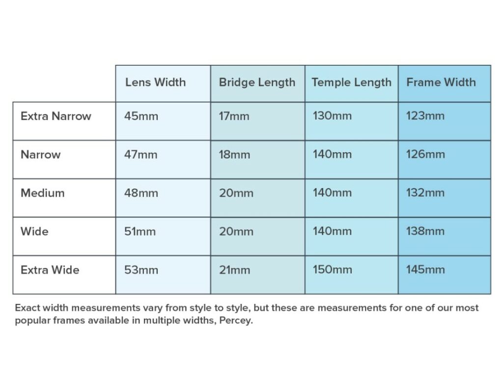 How to Find your Frame Size - Chart with measurements