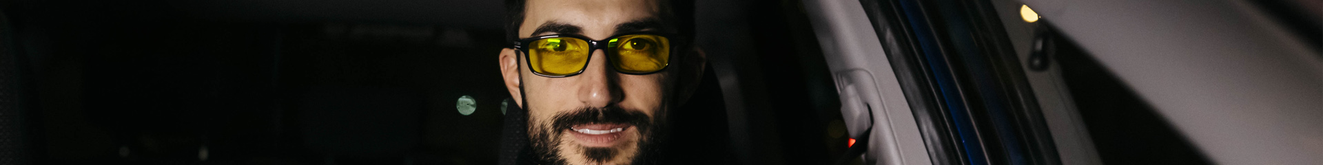 Prescription glasses with yellow tint