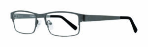Real Glass Reading Glasses - Affordable Designs Wrangler Gunmetal Frame with +1.75 Clear Glass Lens
