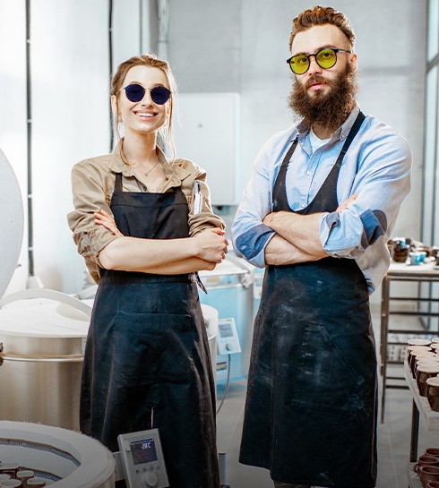 Glassblowing glasses