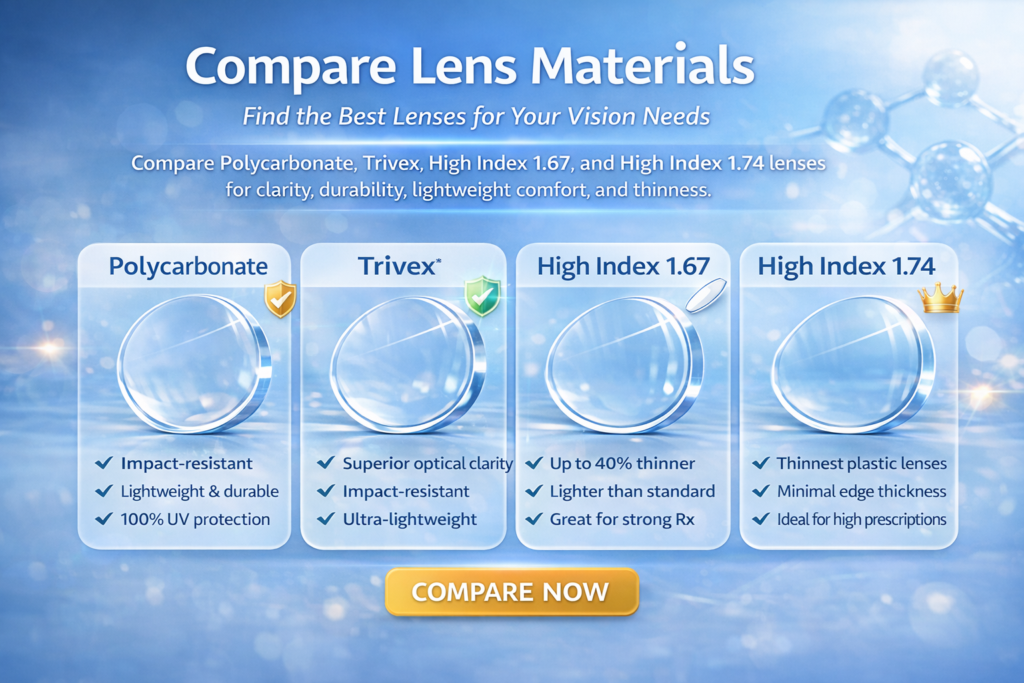 compare lens materials