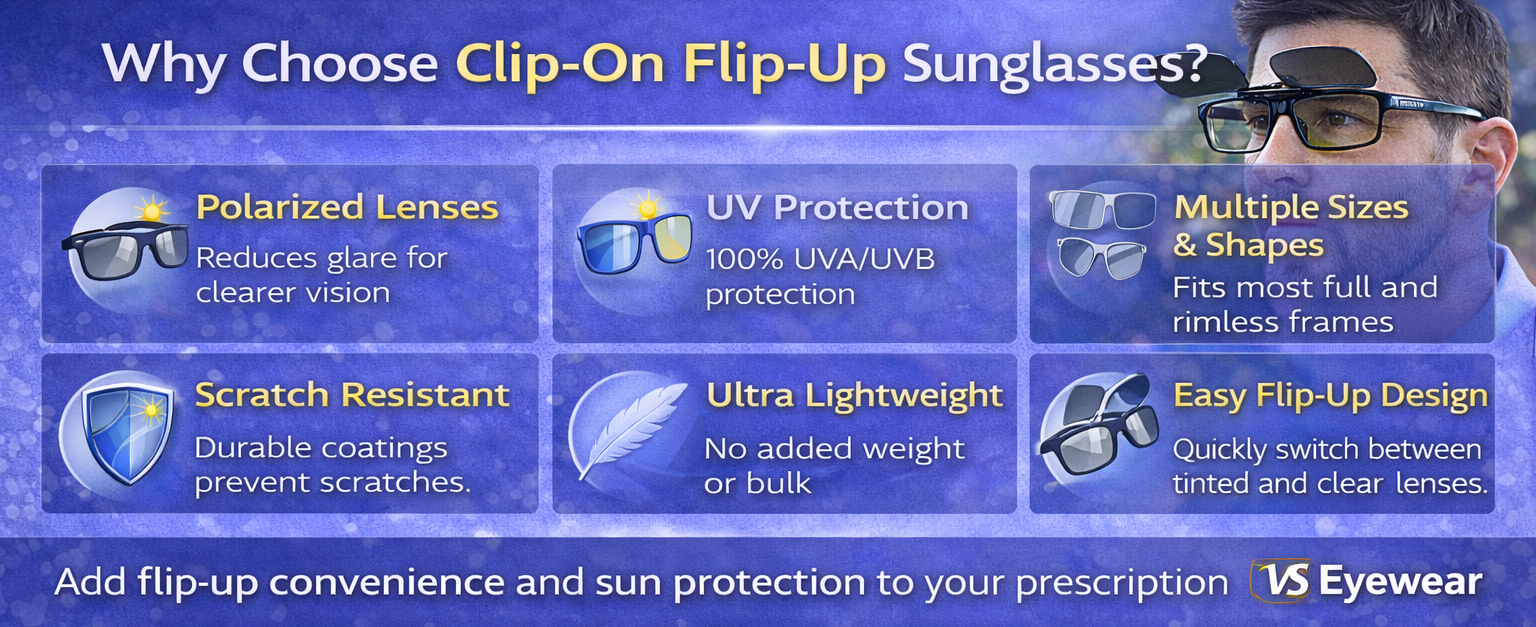 clip on flip up glasses