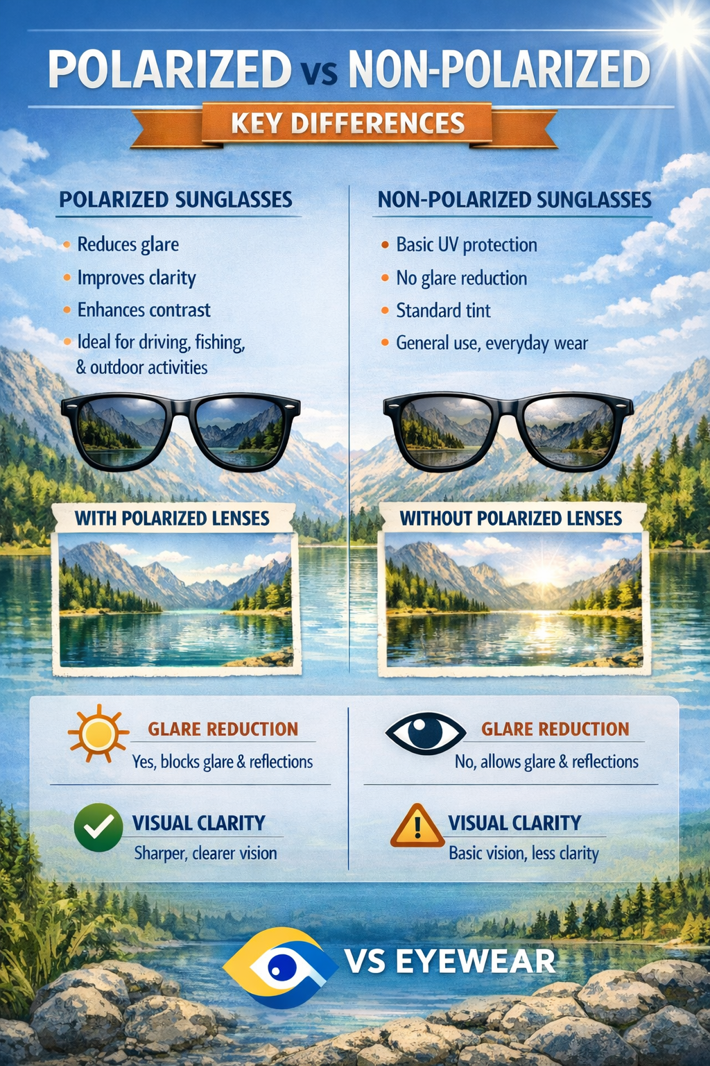 polarized vs non-polarized lenses